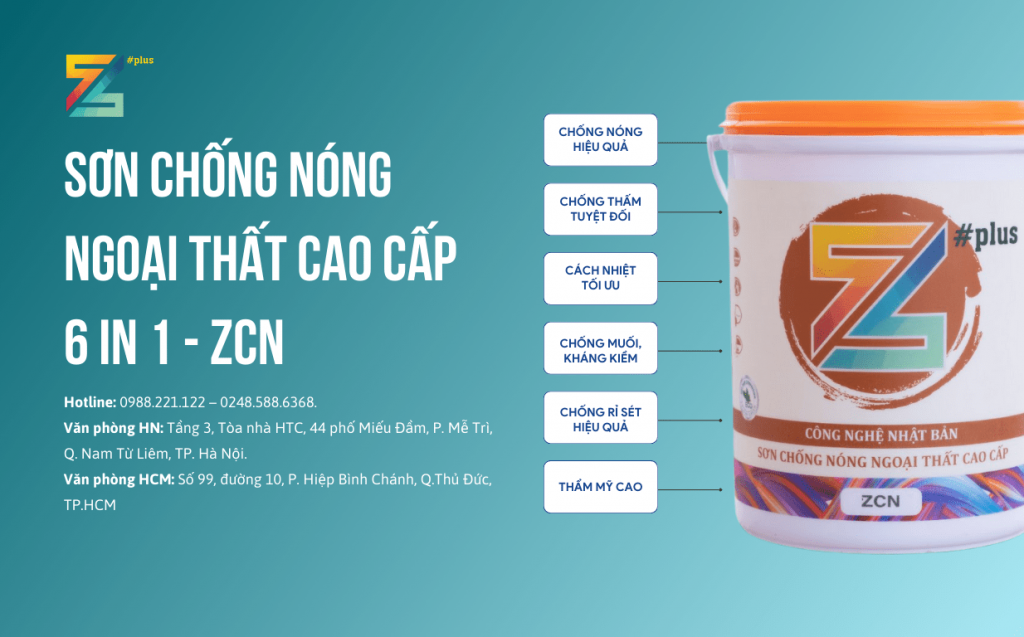 Sơn chống nóng mái tôn cho ngôi nhà luôn mát mẻ