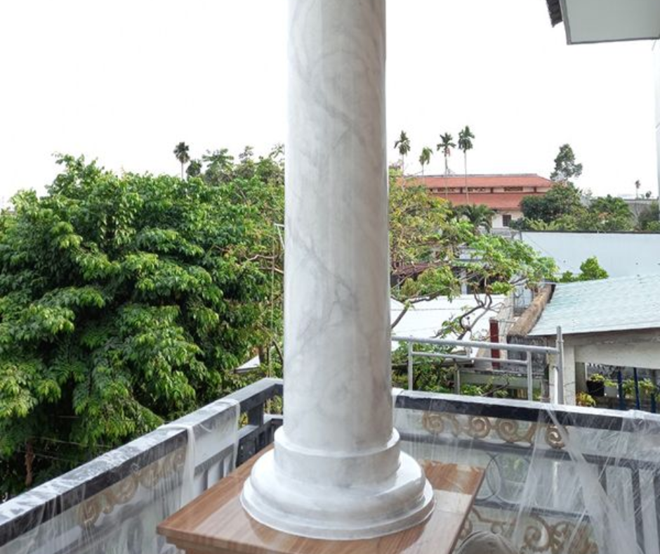 Sơn Giả Đá Màu Trắng Kem