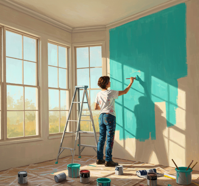 Cách xử lý tường trước khi sơn