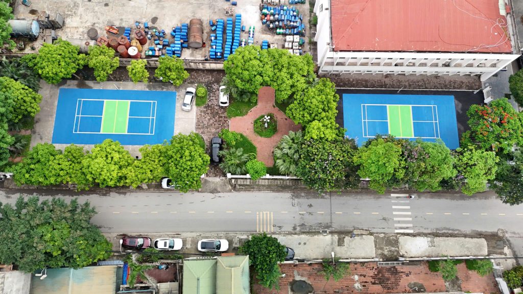 Thi công sân Pickleball 