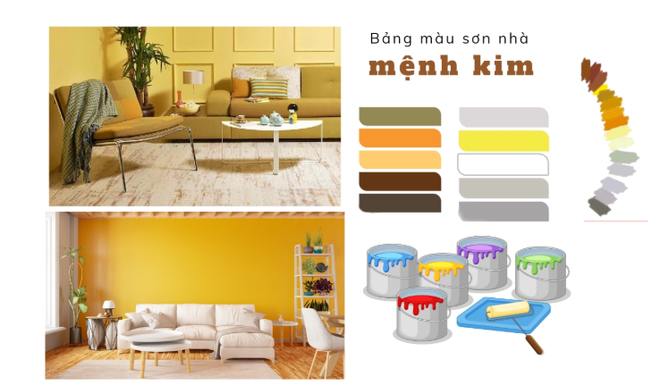 Sơn nhà cho người mệnh Kim
