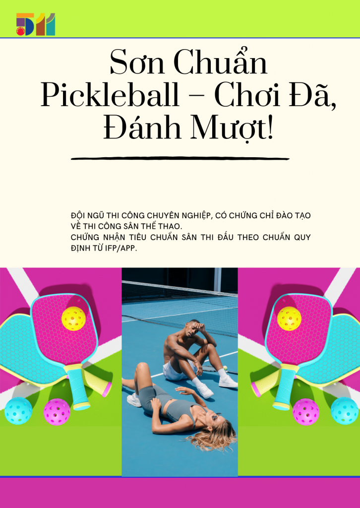 Thi công sân Pickleball