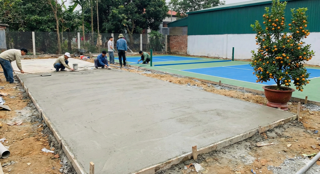 Hoàn thiện sân Pickleball trước Tết