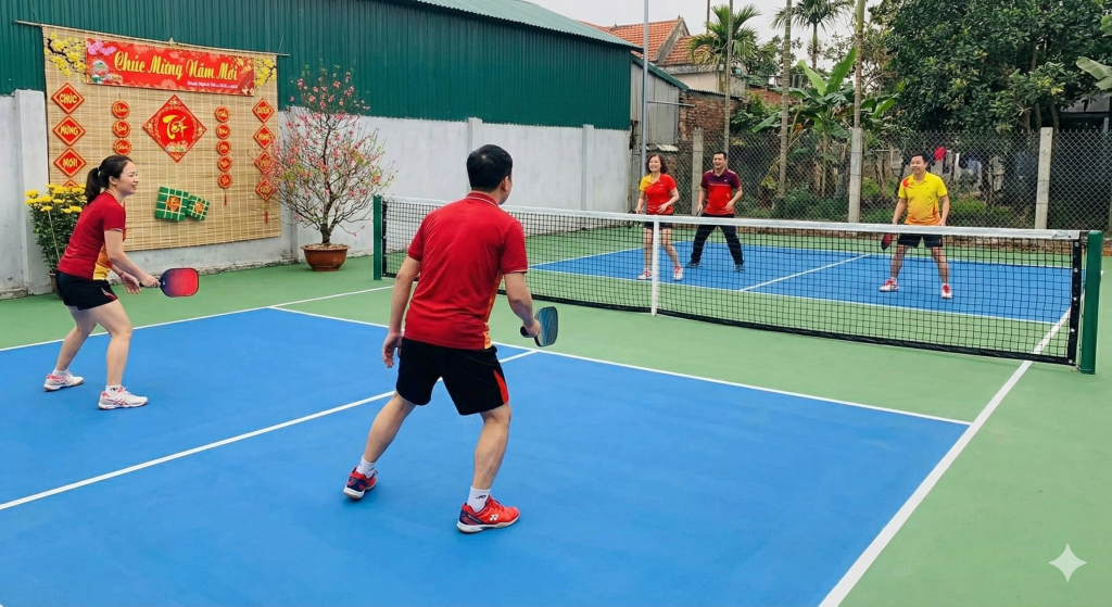 Hoàn thiện sân Pickleball trước Tết