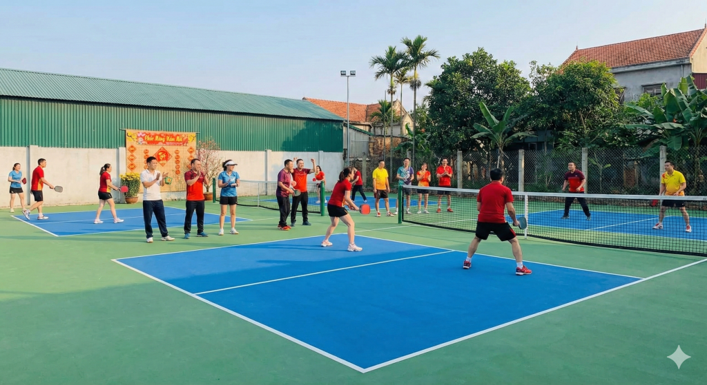 Hoàn thiện sân Pickleball trước Tết