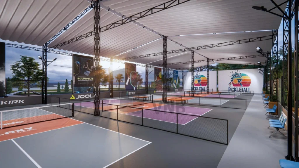 Sân Pickleball mái che