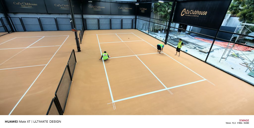 Mặt sân Pickleball màu độc bản