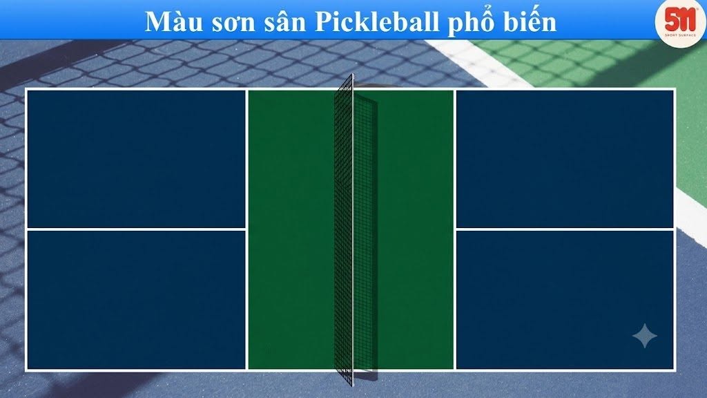   Màu sơn sân Pickleball