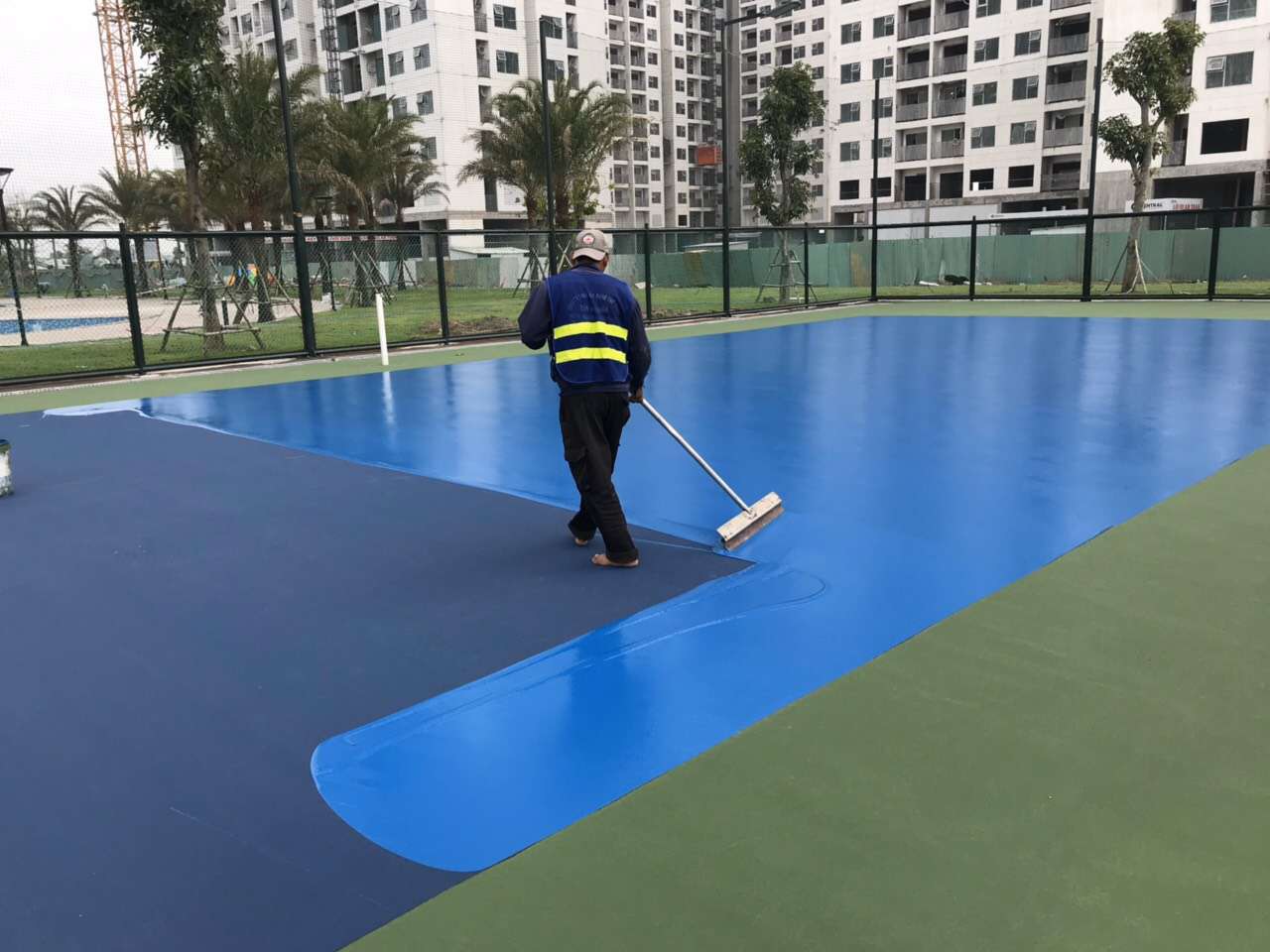  Sơn sân Pickleball